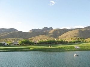 Golf clubhouse view from patio