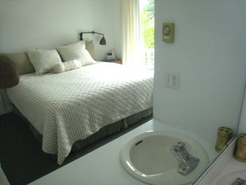 Master king bedroom with sink 