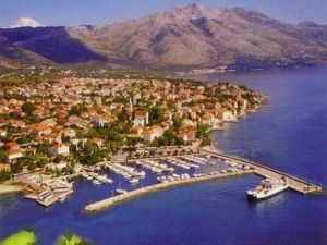 View of the marina at Orebic